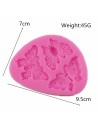Molde de silicona de mariposas decorativas
