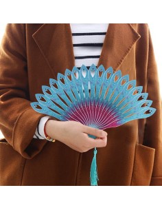 Molde de silicona de abanico