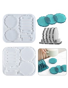 Molde de posavasos y base de posavasos irregular