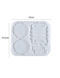 Molde de posavasos y base de posavasos irregular