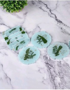 Molde de posavasos y base de posavasos irregular