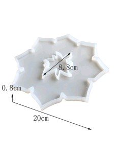 Molde de silicona de forma de flor de 20 cm