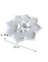 Molde de silicona de forma de flor de 20 cm