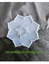 Molde de silicona de forma de flor de 20 cm
