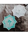 Molde de silicona de forma de flor de 20 cm