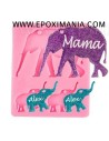 Molde de silicona de mama elefante