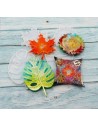 Molde de silicona para posavasos hoja de otoño