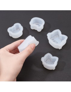Moldes de silicona de ositos kawaii