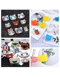 Moldes de silicona de ositos kawaii