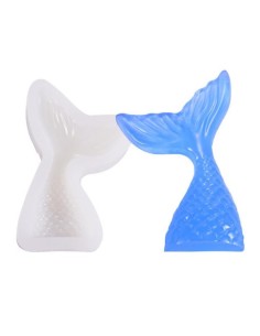 Molde de  silicona de cola de sirena
