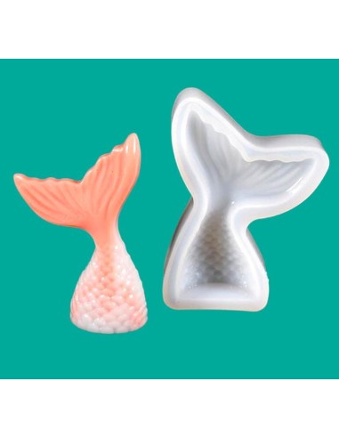 Molde de  silicona de cola de sirena