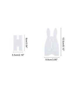 Molde de silicona de soporte de móvil de conejo