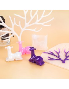 Molde de silicona de colgador de ciervo