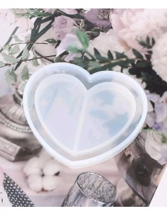 Molde de silicona en forma de corazón