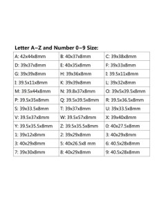 Molde de letras del abecedario al reves