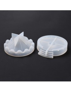 Molde de silicona de carrusel de patitos