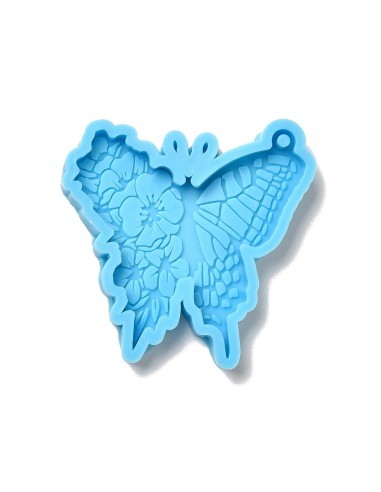Molde azul de mariposa con dibujos