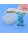 Molde de silicona de estatuilla de Buda pensativo
