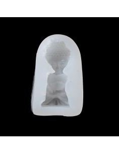 Molde de silicona de estatuilla de Buda pensativo