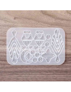 Molde de silicona para pendientes de formas