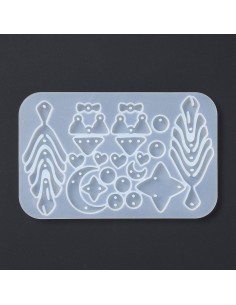Molde de silicona para pendientes de formas