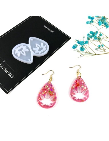 Molde para pendientes de hoja de planta