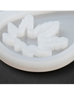 Molde para pendientes de hoja de planta