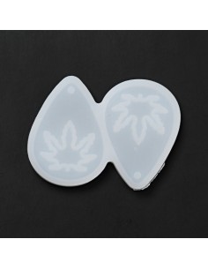 Molde para pendientes de hoja de planta
