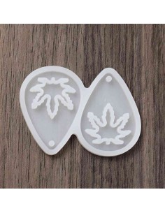 Molde para pendientes de hoja de planta