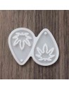 Molde para pendientes de hoja de planta