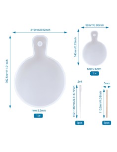 Moldes de silicona de juego de bandejas redondas