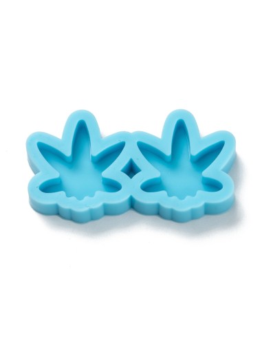 Molde de silicona en forma de hojas peque