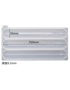 Molde de silicona para porta inciensos redondeado