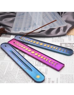 Molde de silicona para porta inciensos redondeado