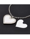 Colgante en forma de corazón sublimable