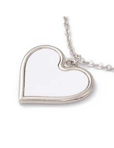 Colgante en forma de corazón sublimable
