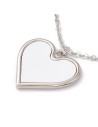Colgante en forma de corazón sublimable