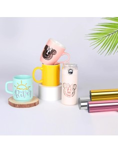 LOKLiK Vinilo Adhesivo Permanente Espejo Metálico - Oro Rosa - 30,5 x 180 cm