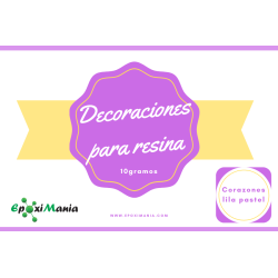 Viruta de corazones holográficos lila pastel