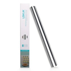 LOKLiK Vinilo Adhesivo Permanente Espejo Metálico - Oro Rosa - 30,5 x 180 cm