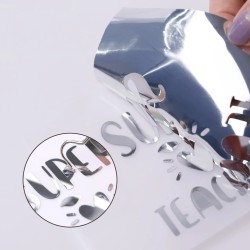 LOKLiK Vinilo Adhesivo Permanente Espejo Metálico - Oro Rosa - 30,5 x 180 cm