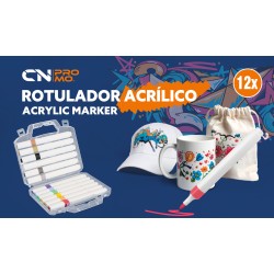 SET 12 ROTULADORES ACRILICOS KOLORIN KOLORADO