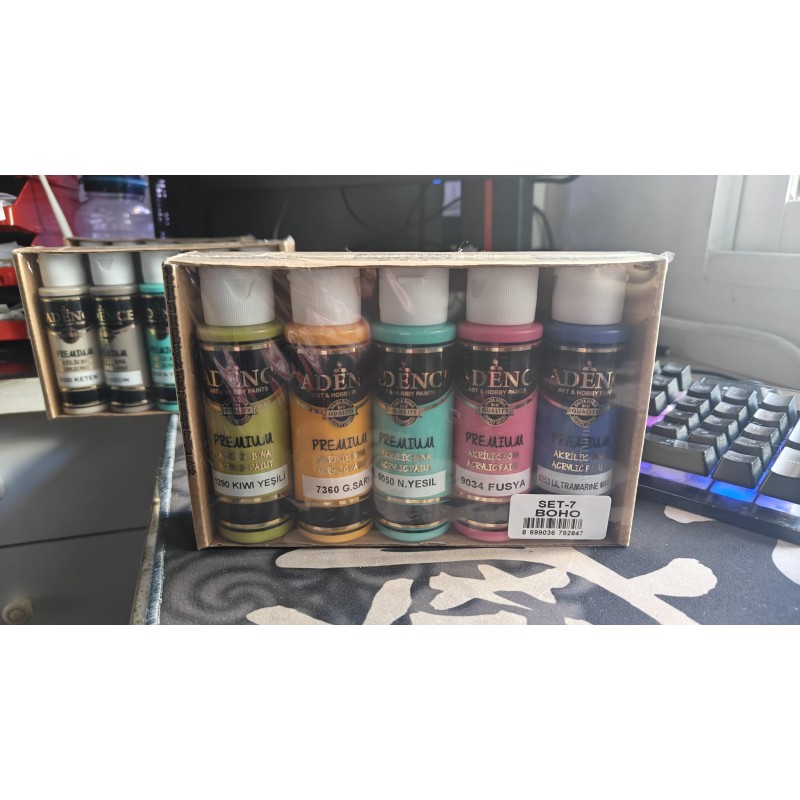 Set 5 Pinturas Acrílicas PREMIUM Cadence BOHO
