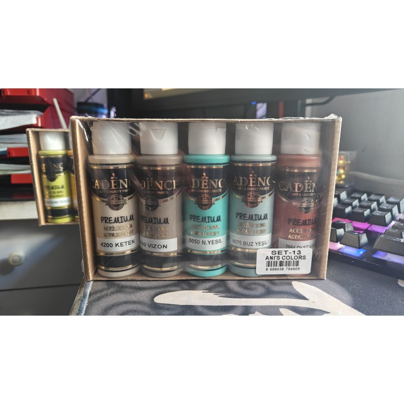5 Pinturas Acrílicas PREMIUM Cadence ANI'S COLORS