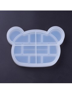 Molde caja de almacenamiento de oso