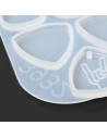 Molde de silicona de púas de guitarra