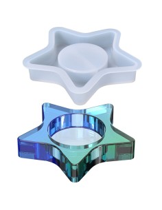 Molde de estrella portavelas