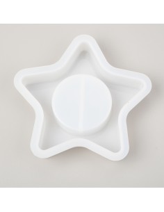 Molde de estrella portavelas