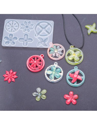 Molde de silicona para colgante giratorio