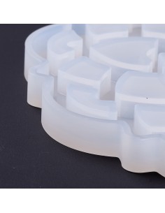 Molde de silicona  portavelas de Mándala
